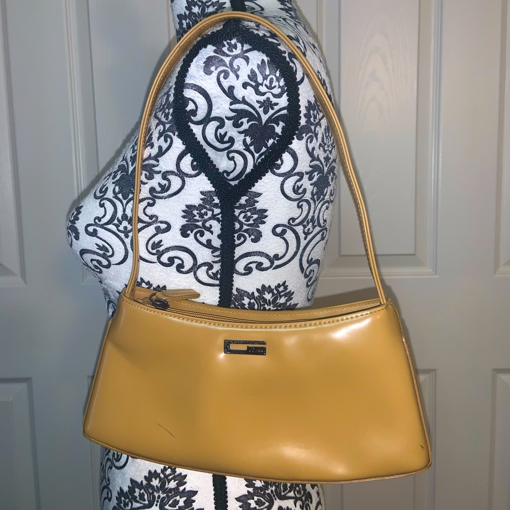 Tan Guess purse